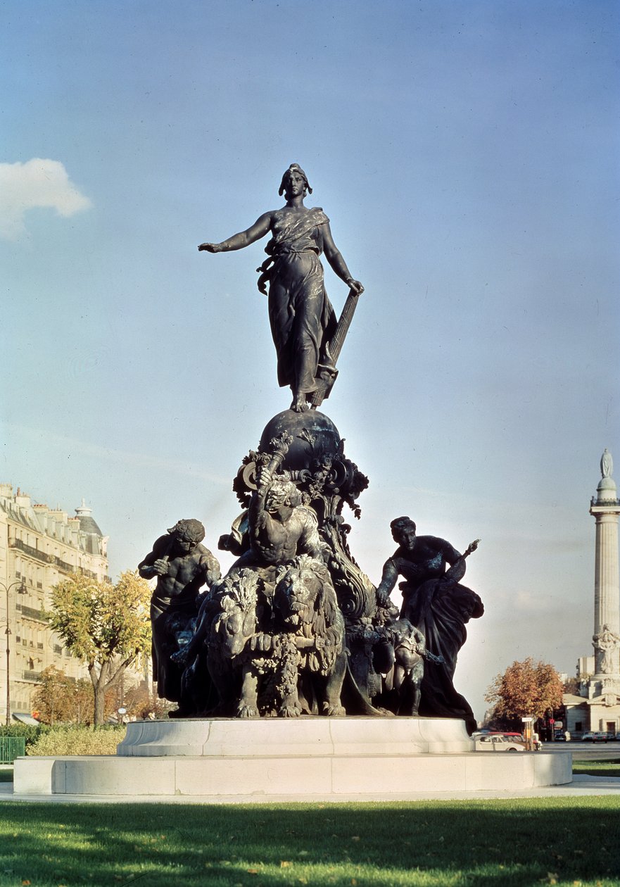 Triumf Republiki, 1879-99 (brąz) autorstwa Aime Jules Dalou