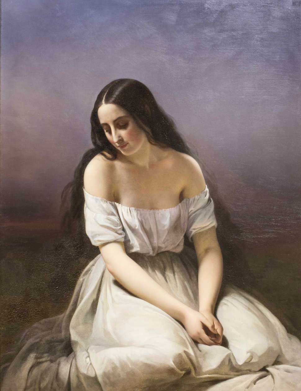 Młoda kobieta klęcząca, 1839. autorstwa Aimée Brune Pagès