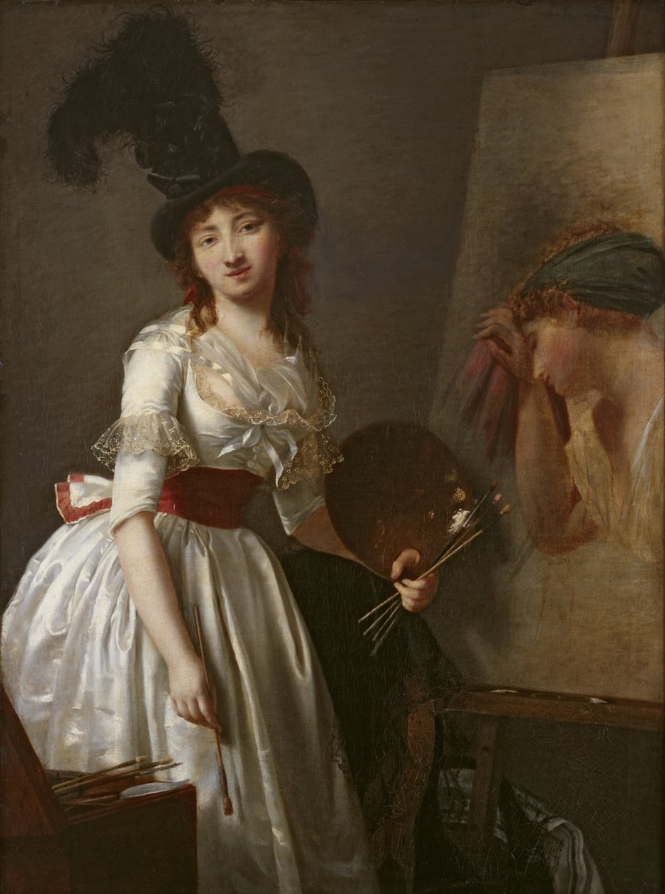 Portret kobiety malarki, uczennicy Dawida autorstwa Aimee Duvivier
