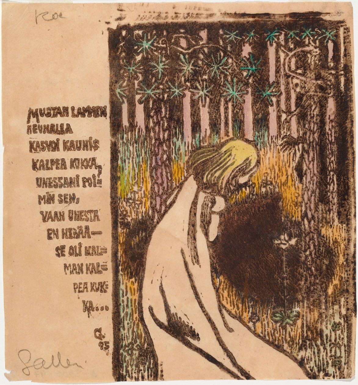 Kwiat śmierci autorstwa Akseli Gallen-Kallela
