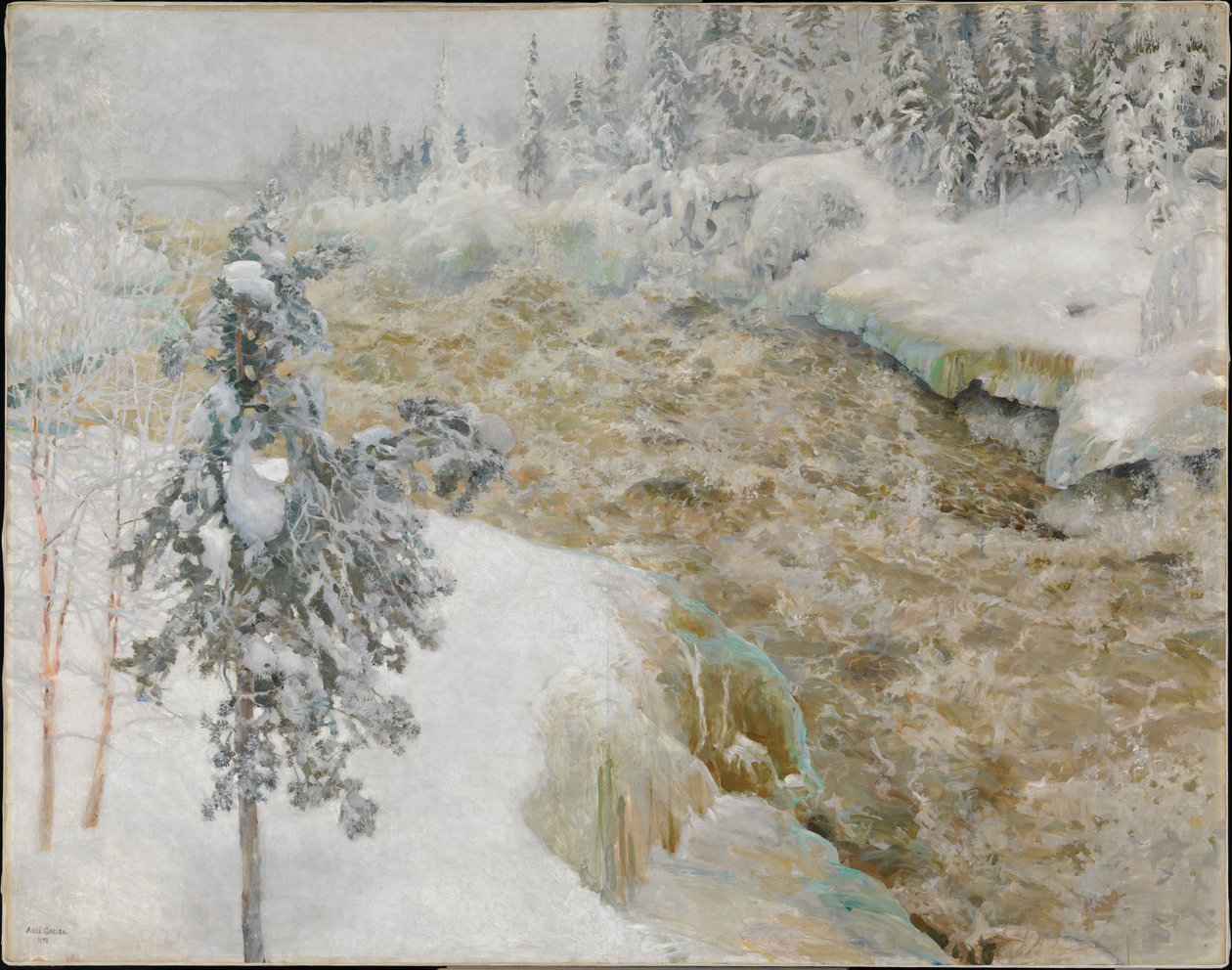 Imatra zimą autorstwa Akseli Gallen-Kallela
