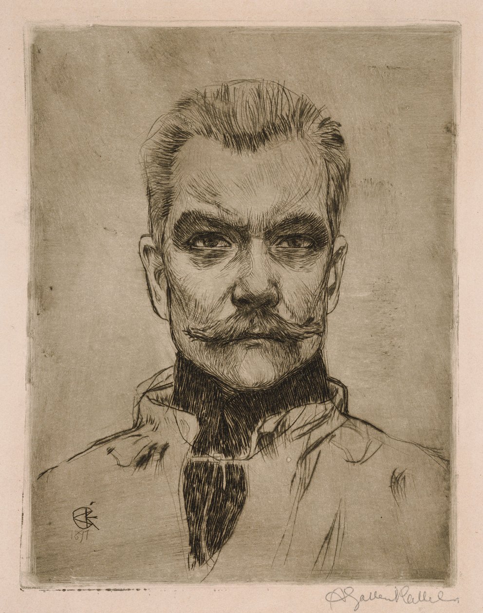 Autoportret „z przodu” autorstwa Akseli Gallen-Kallela