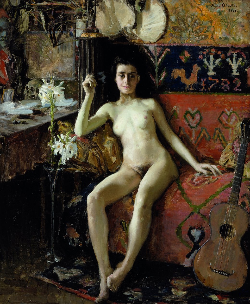 Zdemaskowany, 1888 autorstwa Akseli Gallen Kallela