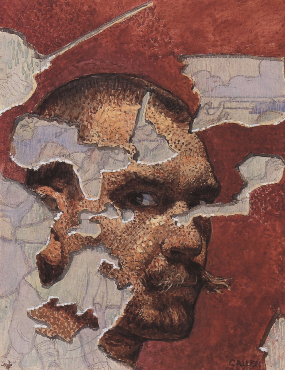 Autoportret jako Fresco, 1894 autorstwa Akseli Gallen Kallela