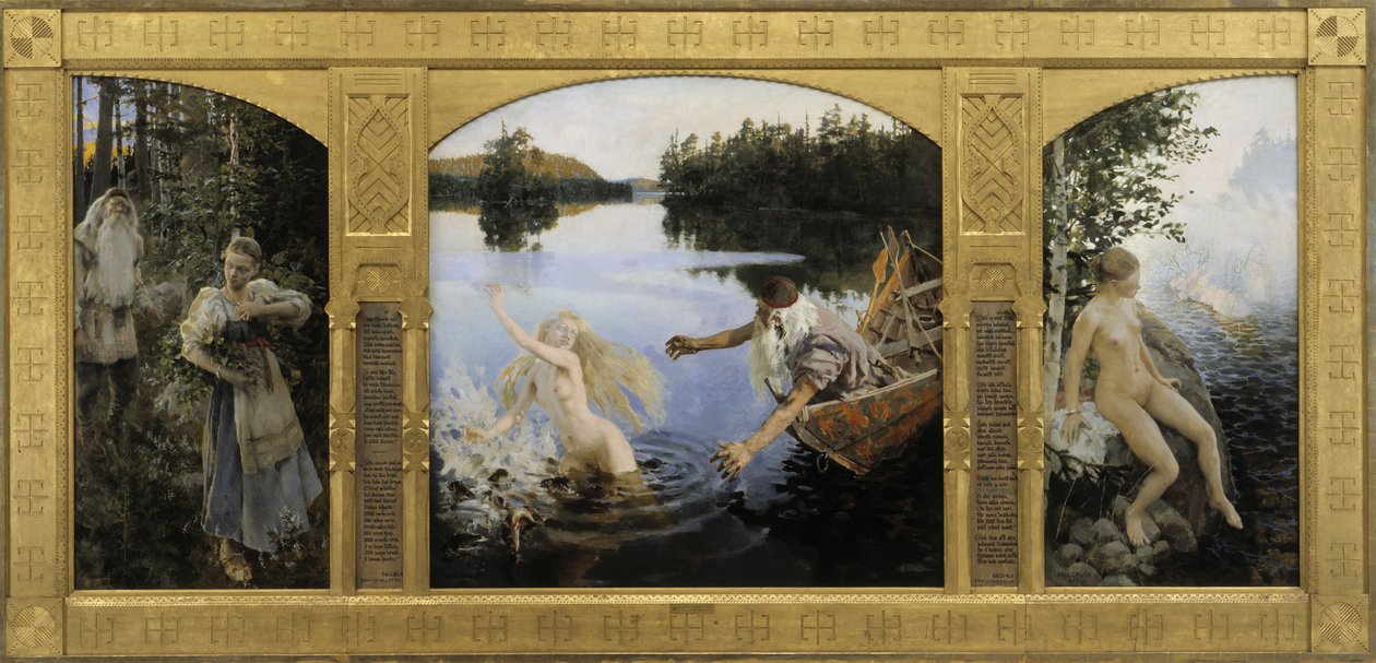 Tryptyk Aino, 1891 autorstwa Akseli Gallen Kallela
