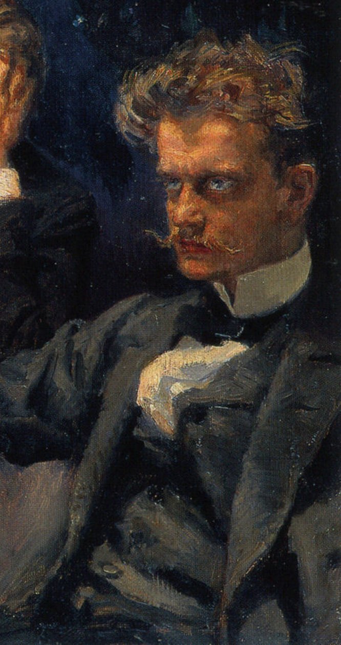 Sympozjum, Detal: Jean Sibelius, 1894 autorstwa Akseli Gallen Kallela