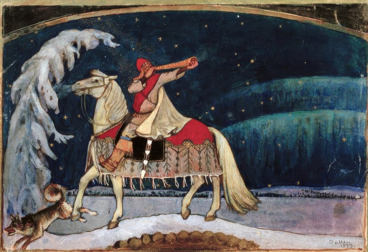 A.Gallen-Kallela, Kullervo idzie na wojnę autorstwa Akseli Valdemar Gallen Kallela