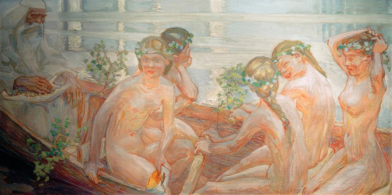 A.Gallen-Kallela, Väinämöinens Reise autorstwa Akseli Valdemar Gallen Kallela