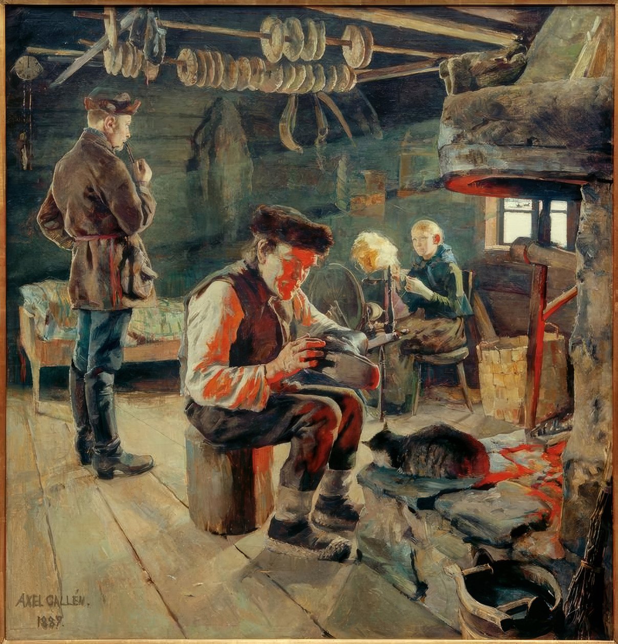 Bauernstube autorstwa Akseli Valdemar Gallen Kallela