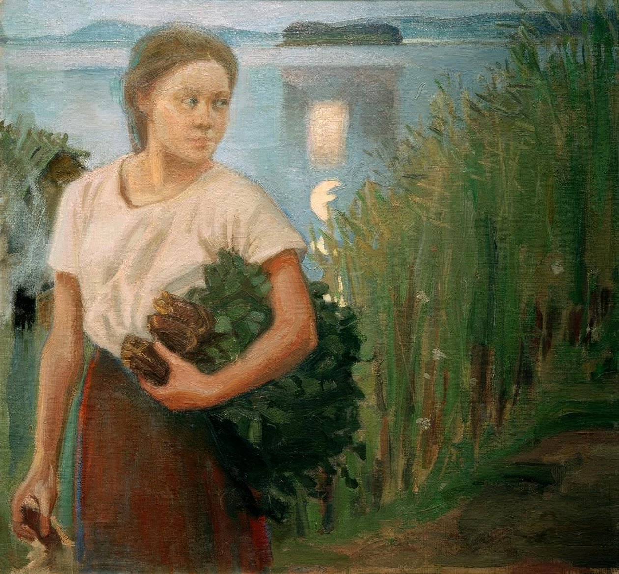 Dziewczyna z sauny autorstwa Akseli Valdemar Gallen Kallela