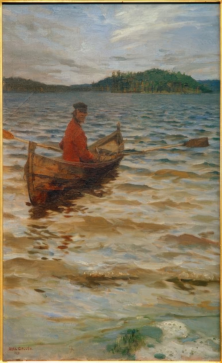 Wioślarz autorstwa Akseli Valdemar Gallen Kallela