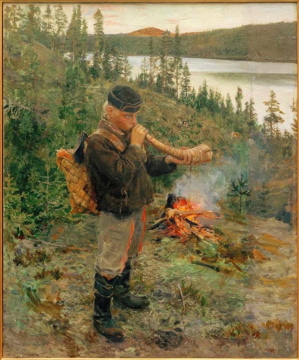Pasterz z Paanajärvi autorstwa Akseli Valdemar Gallen Kallela