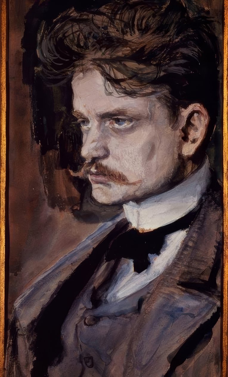 Jean Sibelius / v. Gallen-Kallela autorstwa Akseli Valdemar Gallen Kallela