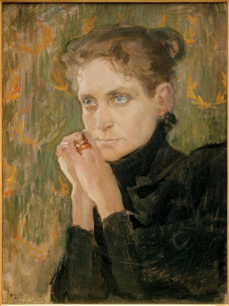 Portret aktorki Idy Aalberg autorstwa Akseli Valdemar Gallen Kallela