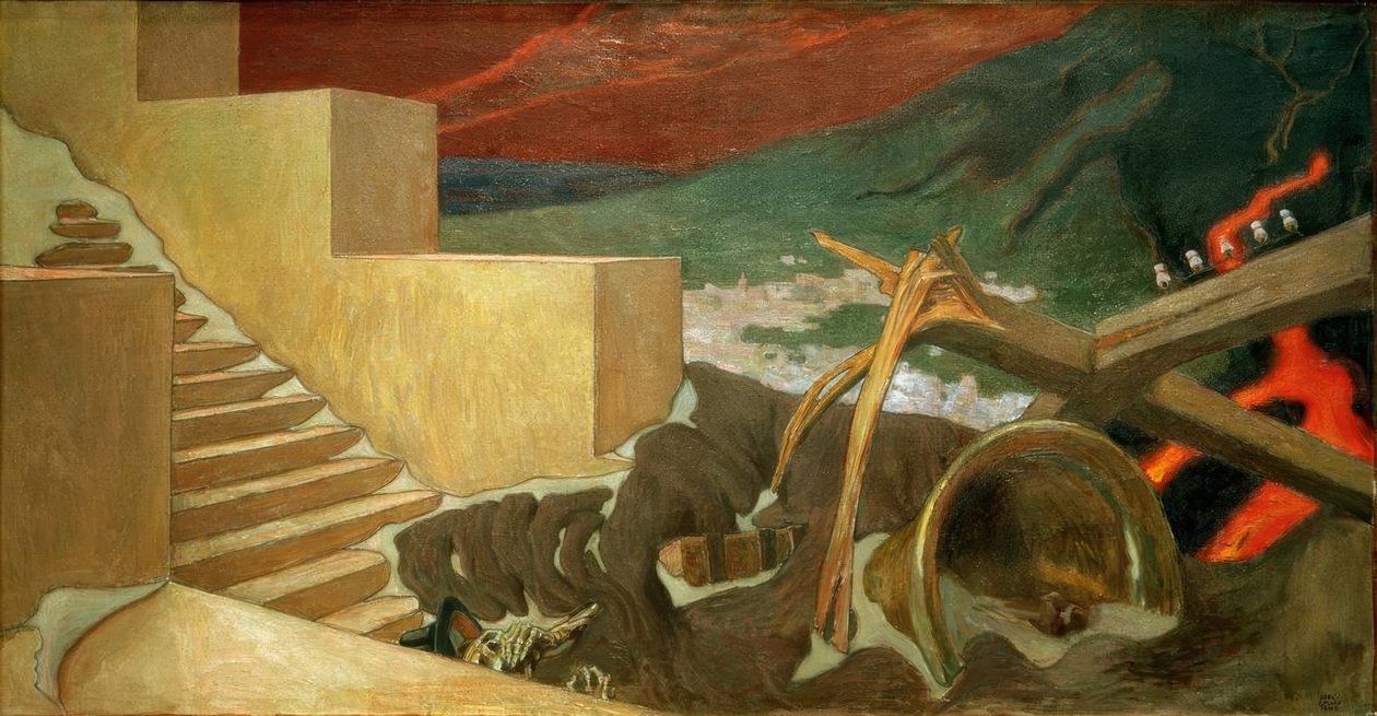 zniszczenie autorstwa Akseli Valdemar Gallen Kallela