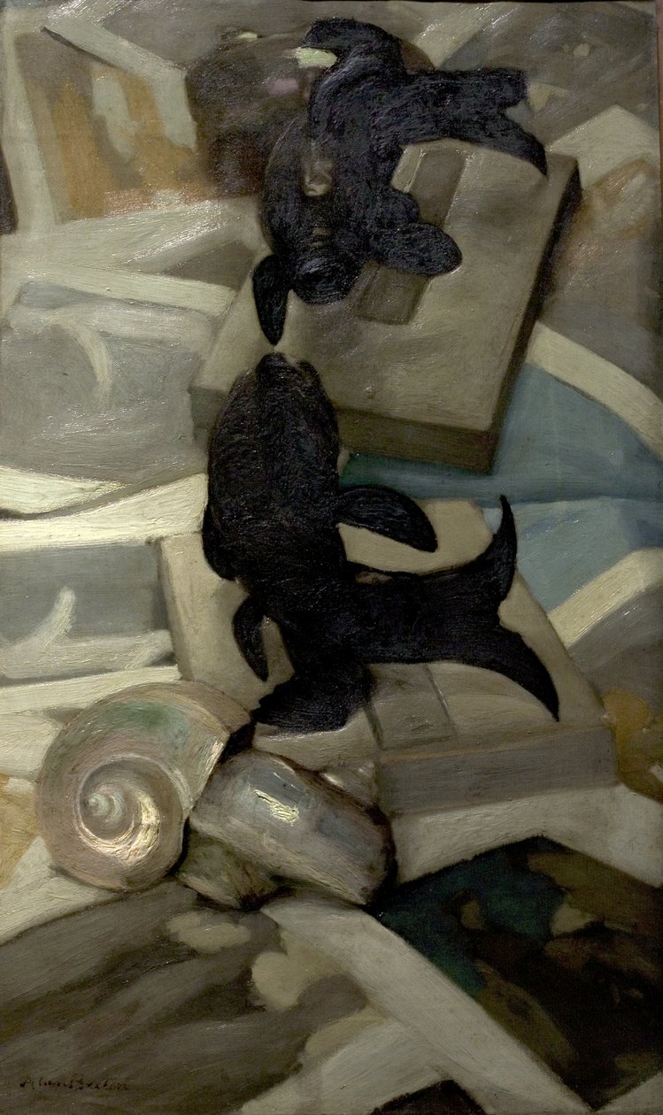Czarna Porcelana Ryba (Brązowa Ryba) autorstwa Alan Beeton