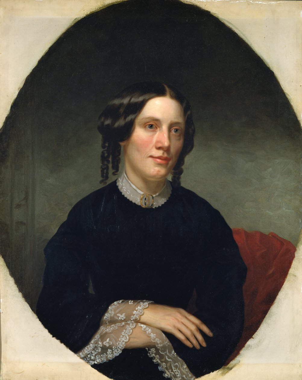 Portret Harriet Beecher Stowe 1811-1896, 1853 autorstwa Alanson Fisher