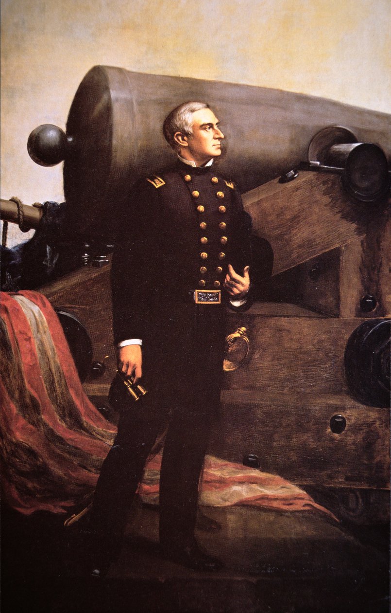 Portret majora Roberta Andersona (1805-71) (lito) autorstwa Alban Jasper (after) Conant