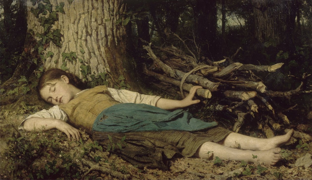 W lesie autorstwa Albert Anker