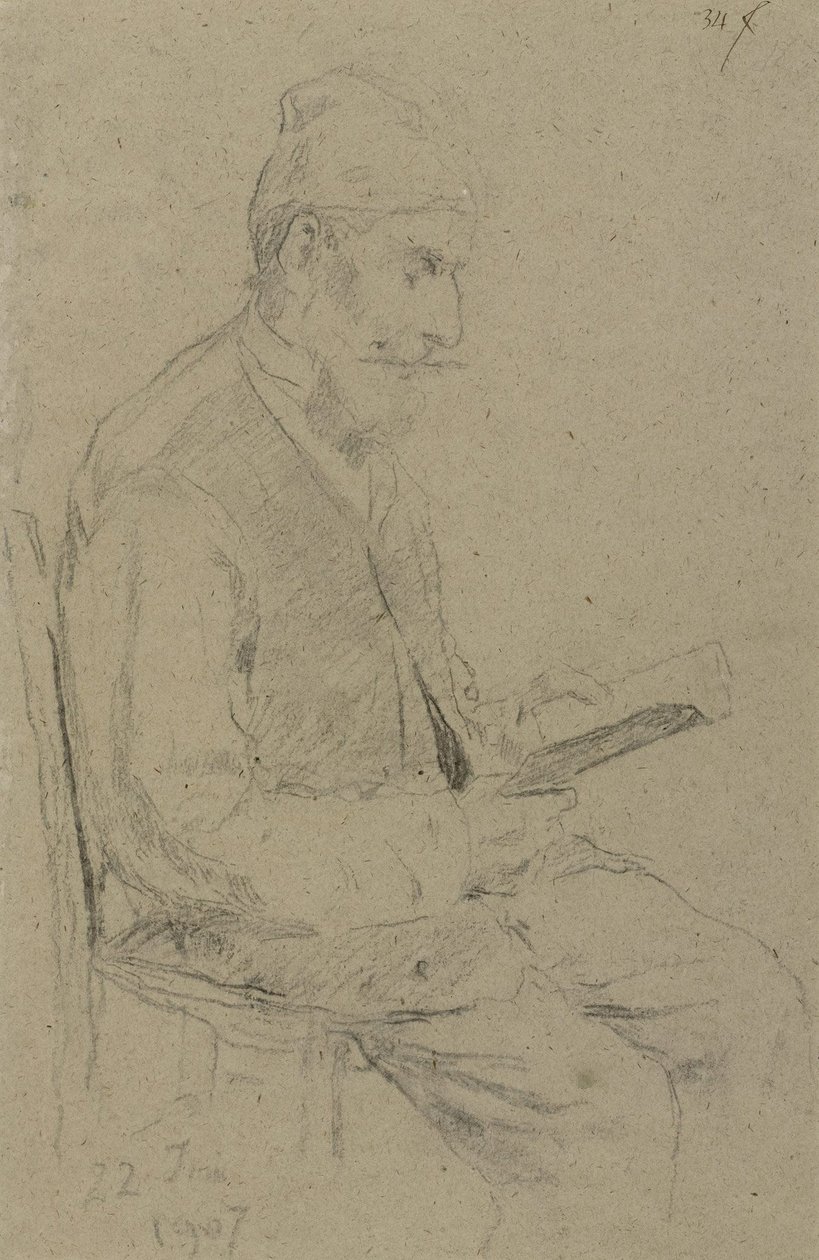 Czytelnik Man autorstwa Albert Anker