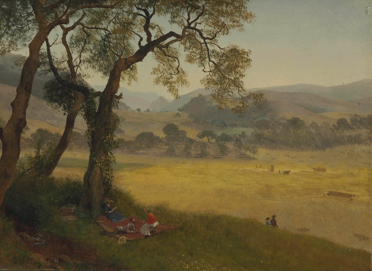 Złoty letni dzień w pobliżu Oakland autorstwa Albert Bierstadt