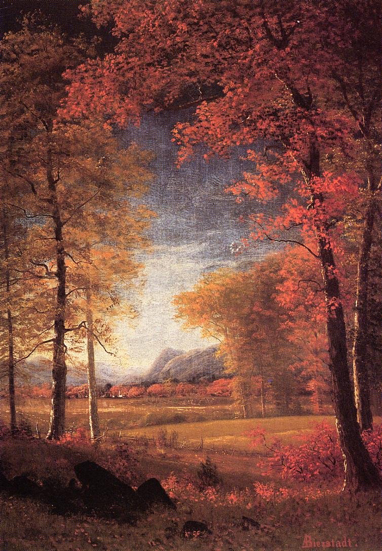 Jesień w Ameryce, Oneida County, Nowy Jork autorstwa Albert Bierstadt