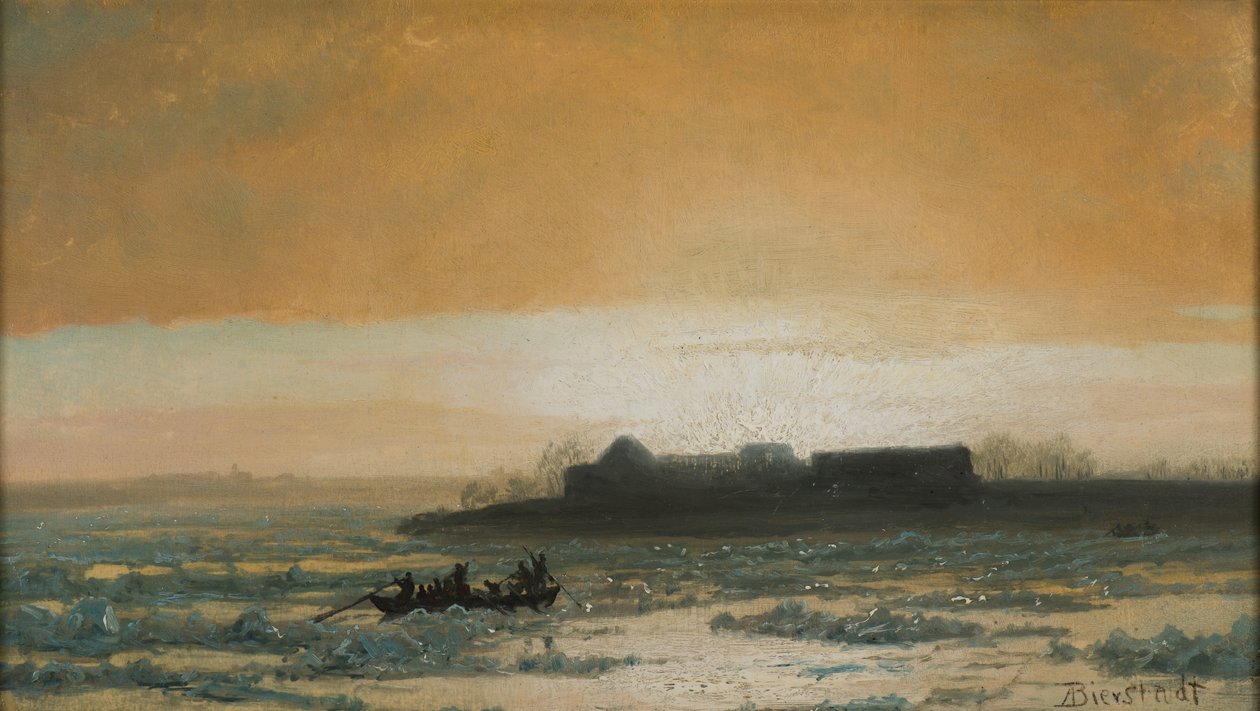 Przełamywanie lodu, 1889 autorstwa Albert Bierstadt
