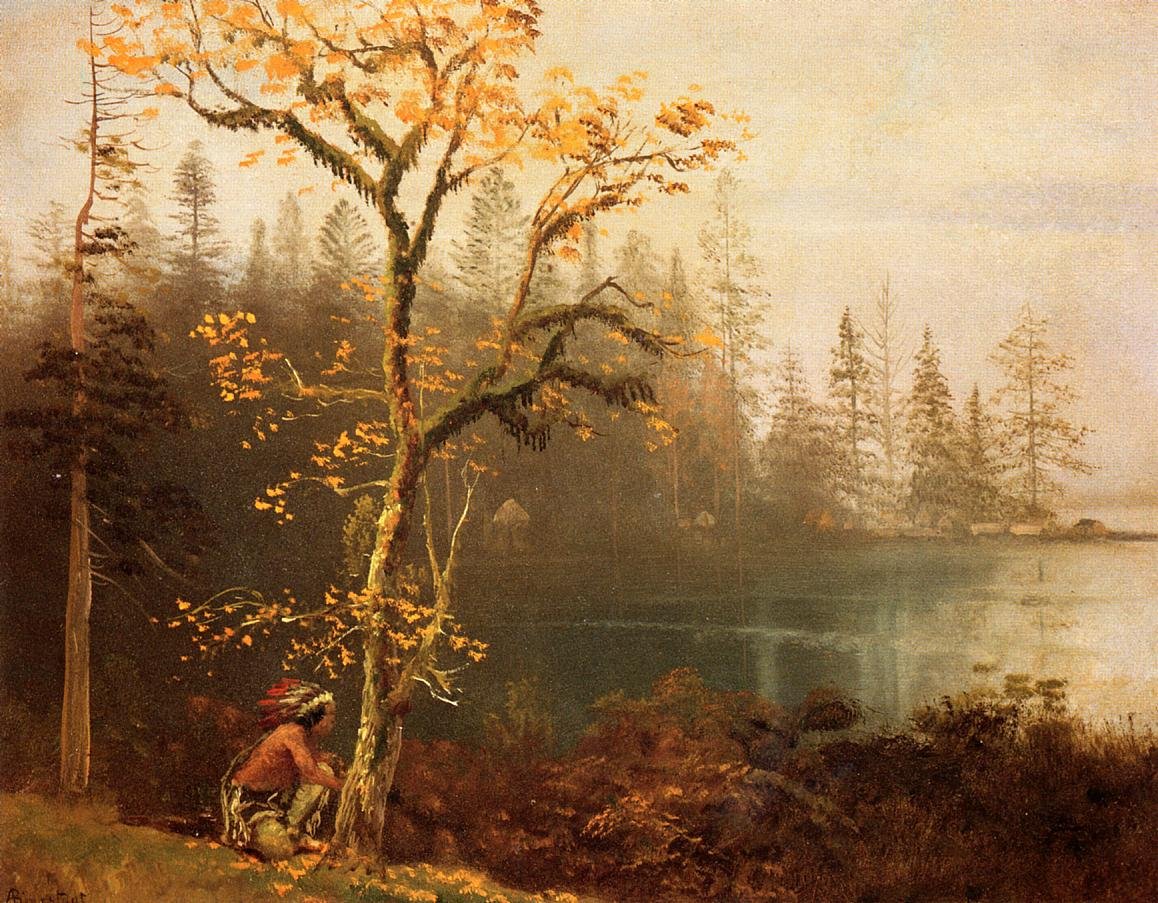 Indyjski harcerz autorstwa Albert Bierstadt