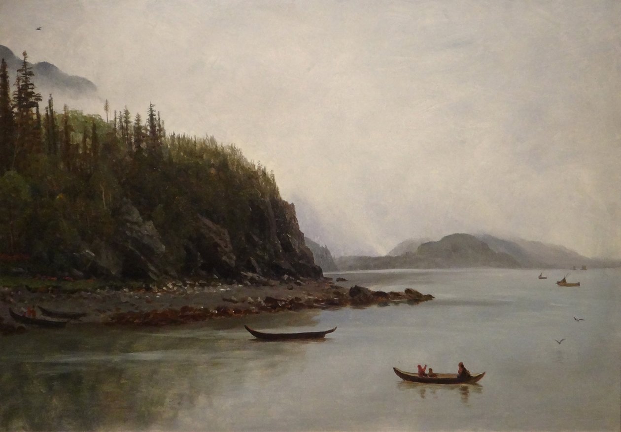 Indianie Wędkarstwo autorstwa Albert Bierstadt