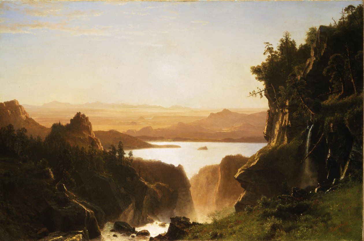 Island Lake, Wind River Range, Wyoming autorstwa Albert Bierstadt