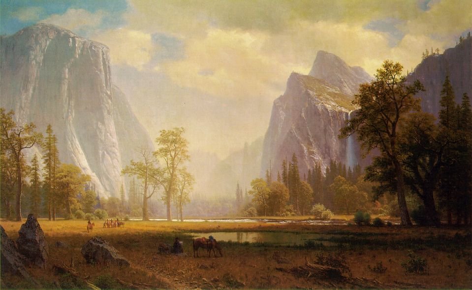 Wyszukiwanie doliny Yosemite autorstwa Albert Bierstadt