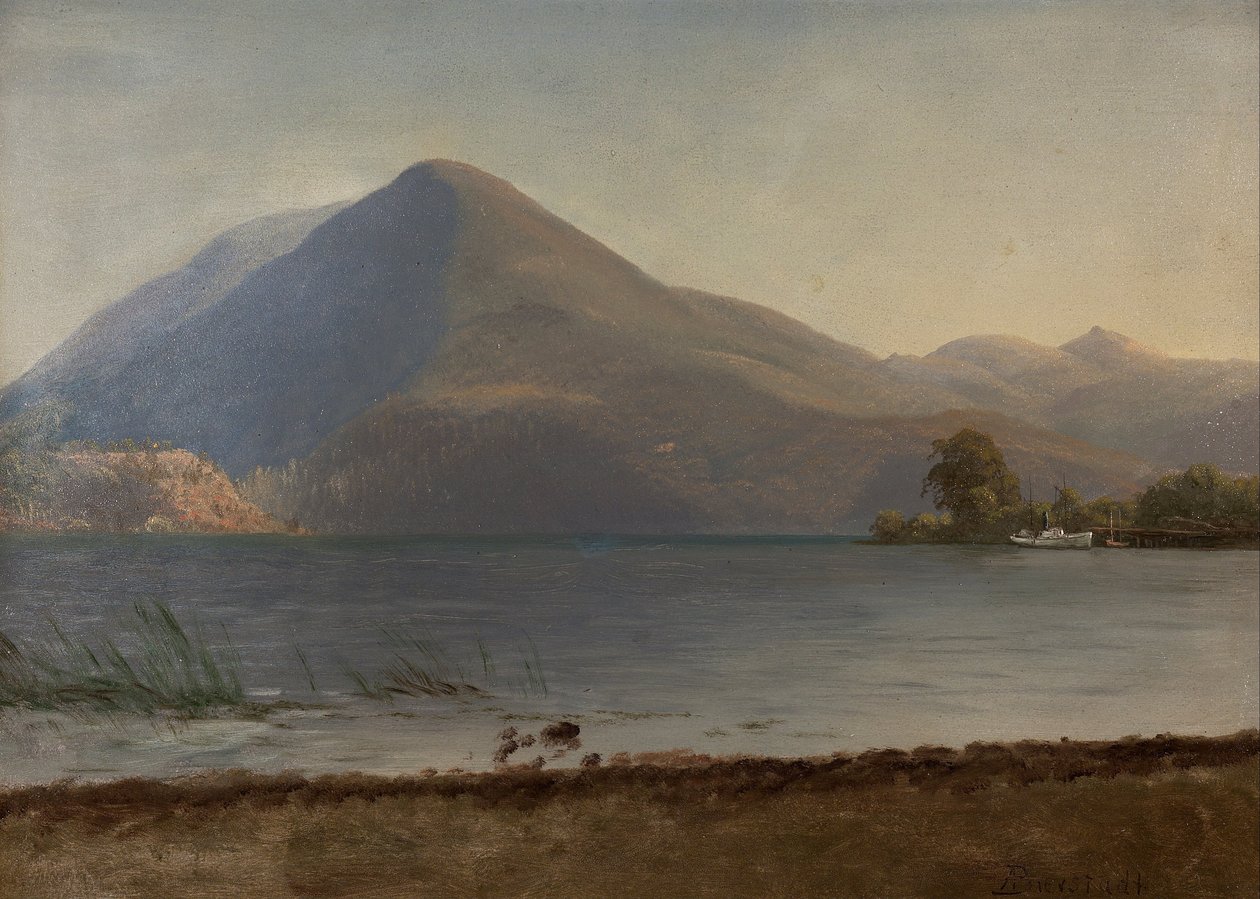 Nad rzeką Hudson autorstwa Albert Bierstadt