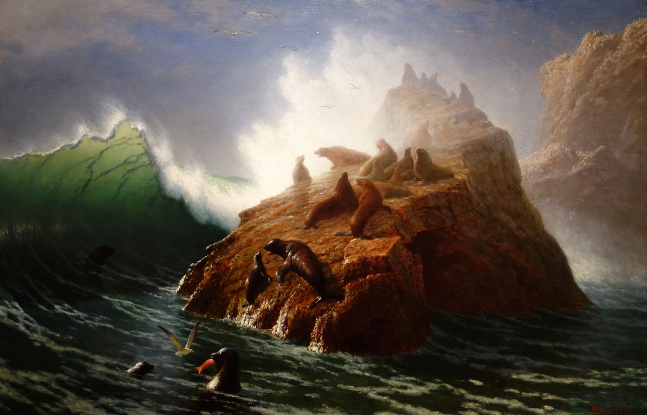 Pieczęć Skała autorstwa Albert Bierstadt