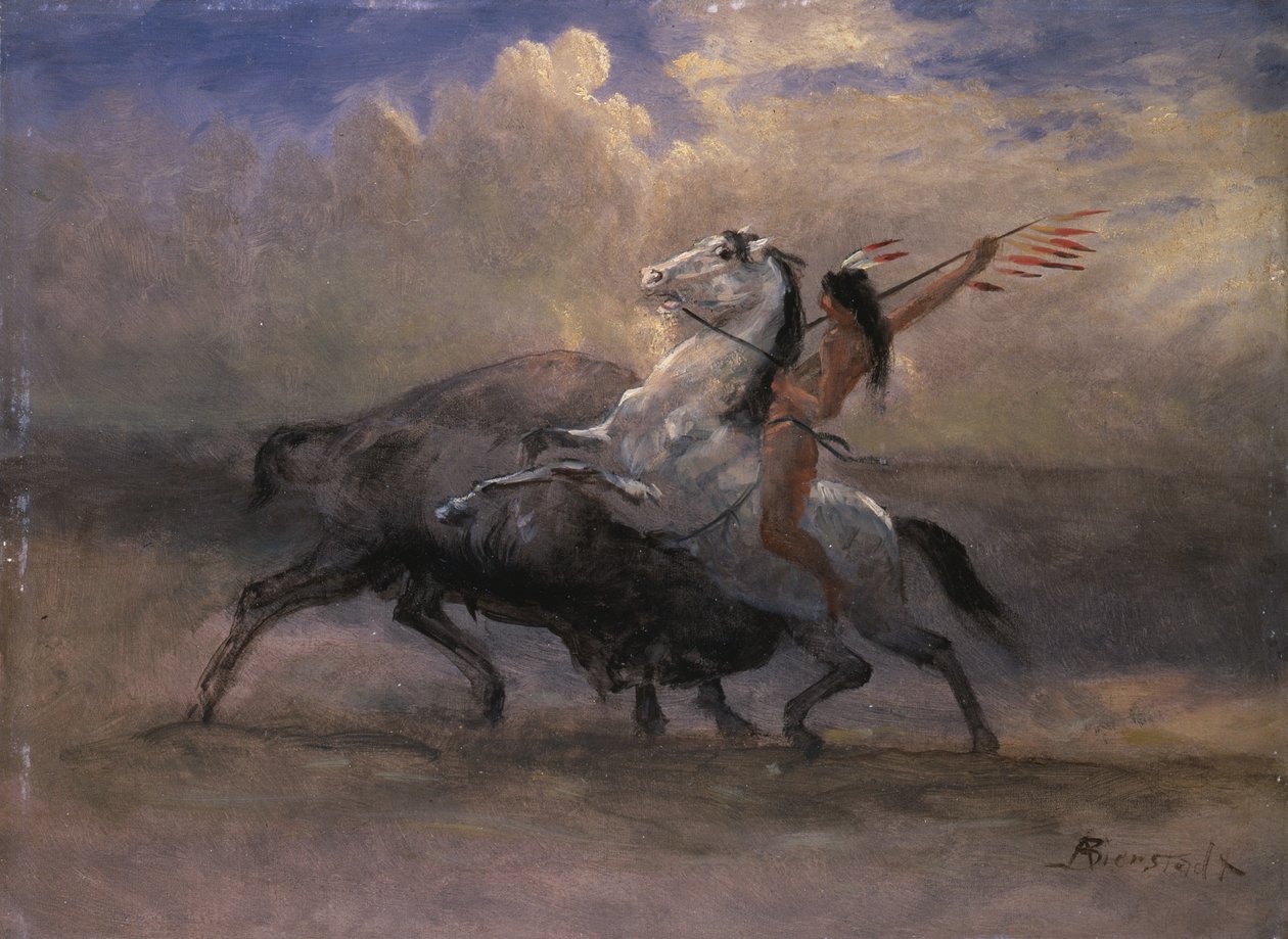 Szkic do ostatniego bizona autorstwa Albert Bierstadt