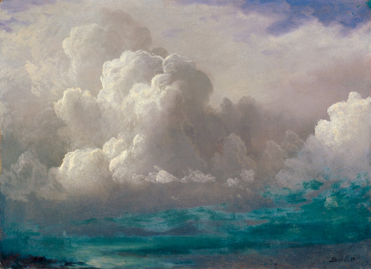 Burzowe chmury autorstwa Albert Bierstadt