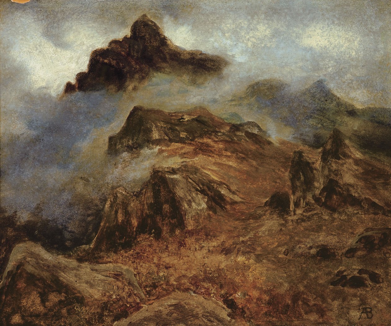 Studium Gór Skalistych autorstwa Albert Bierstadt