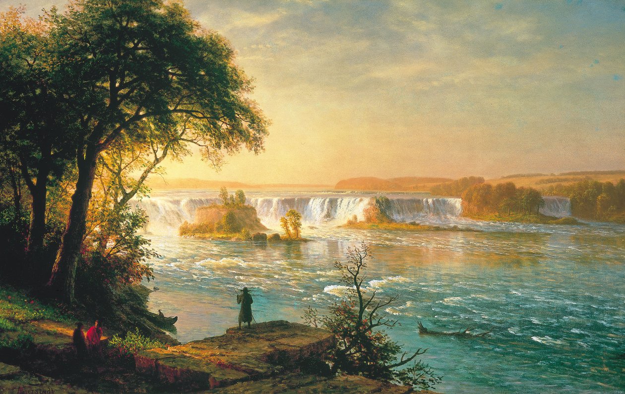 Wodospady św. Antoniego autorstwa Albert Bierstadt