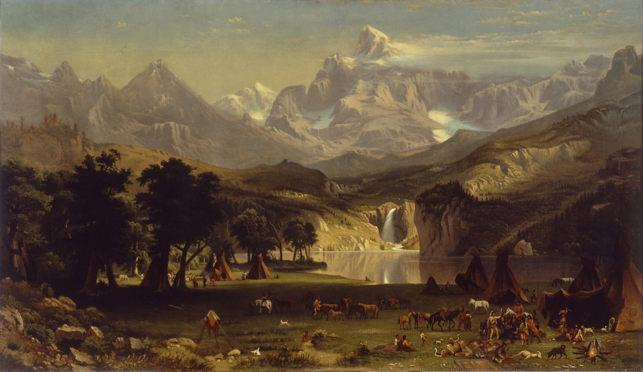 Góry Skaliste, Landers Peak autorstwa Albert Bierstadt
