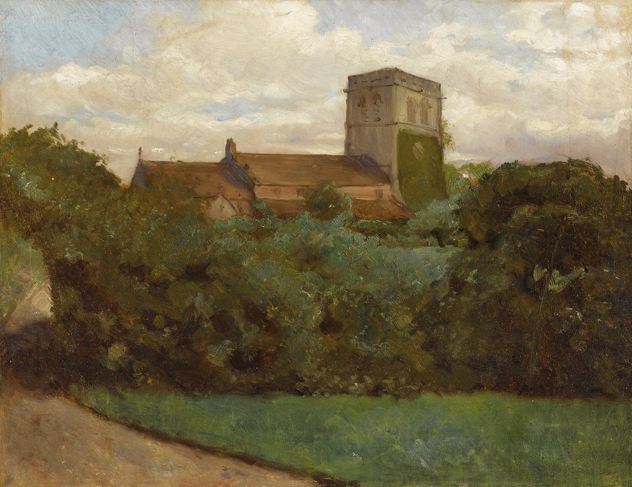 Kościół Tottenham, Londyn autorstwa Albert Bierstadt