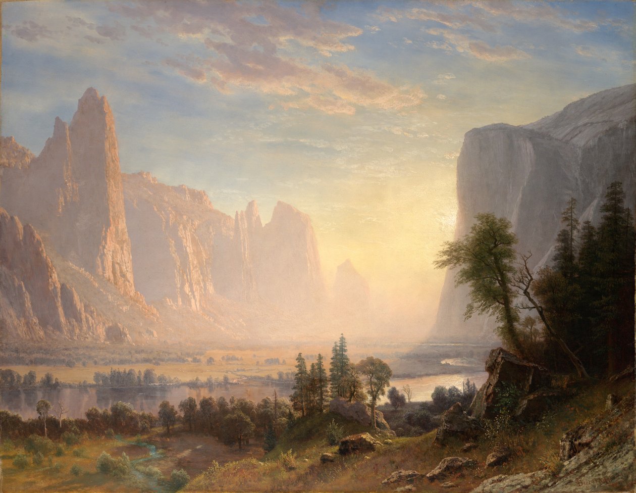 Dolina Yosemite autorstwa Albert Bierstadt