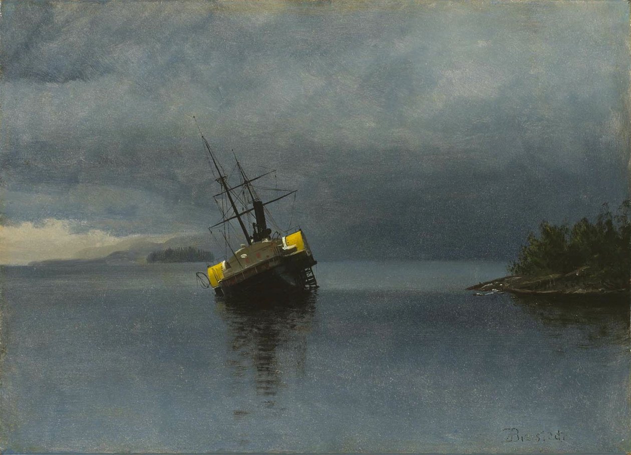 Wrak Ancon autorstwa Albert Bierstadt