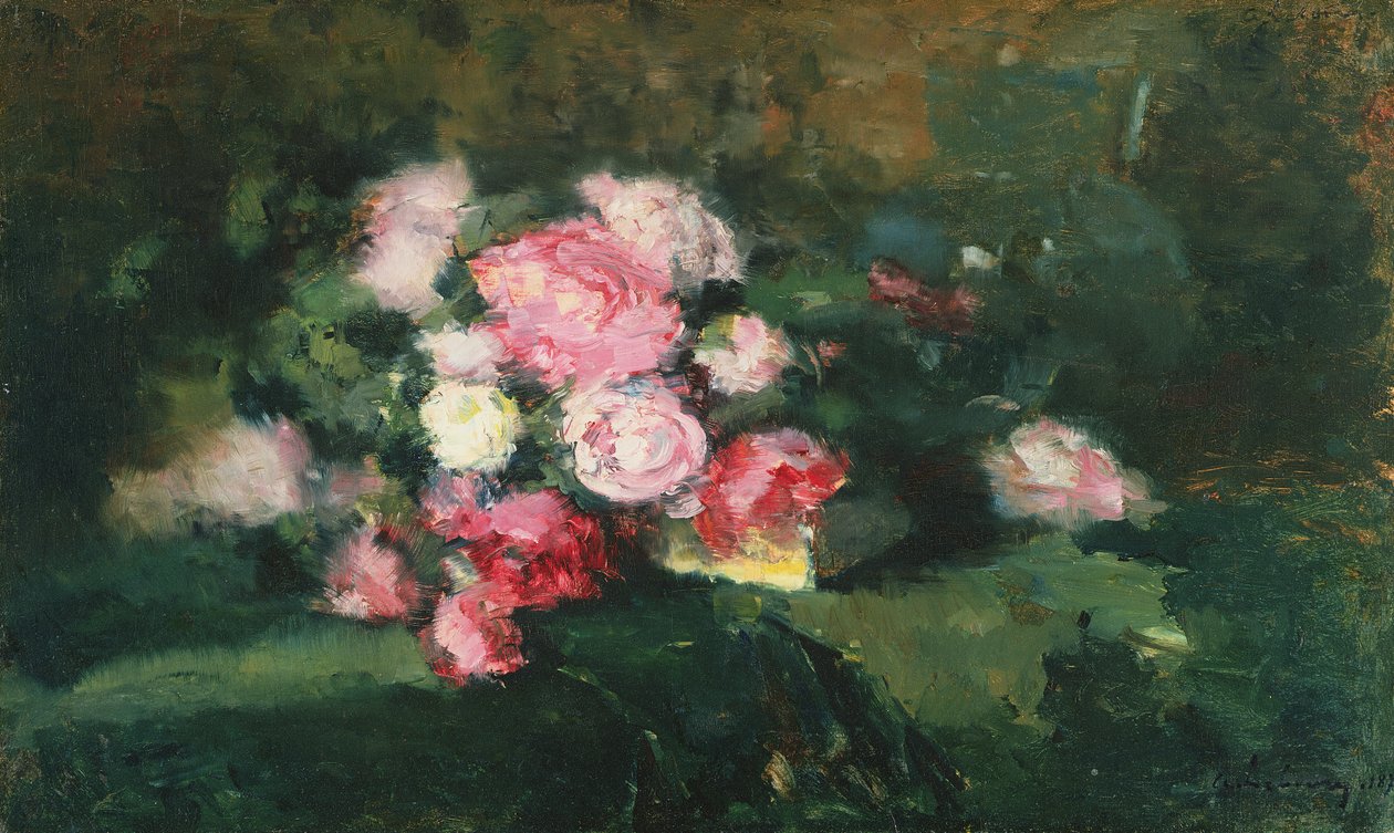 Piwonie, 1875 autorstwa Albert Charles Lebourg