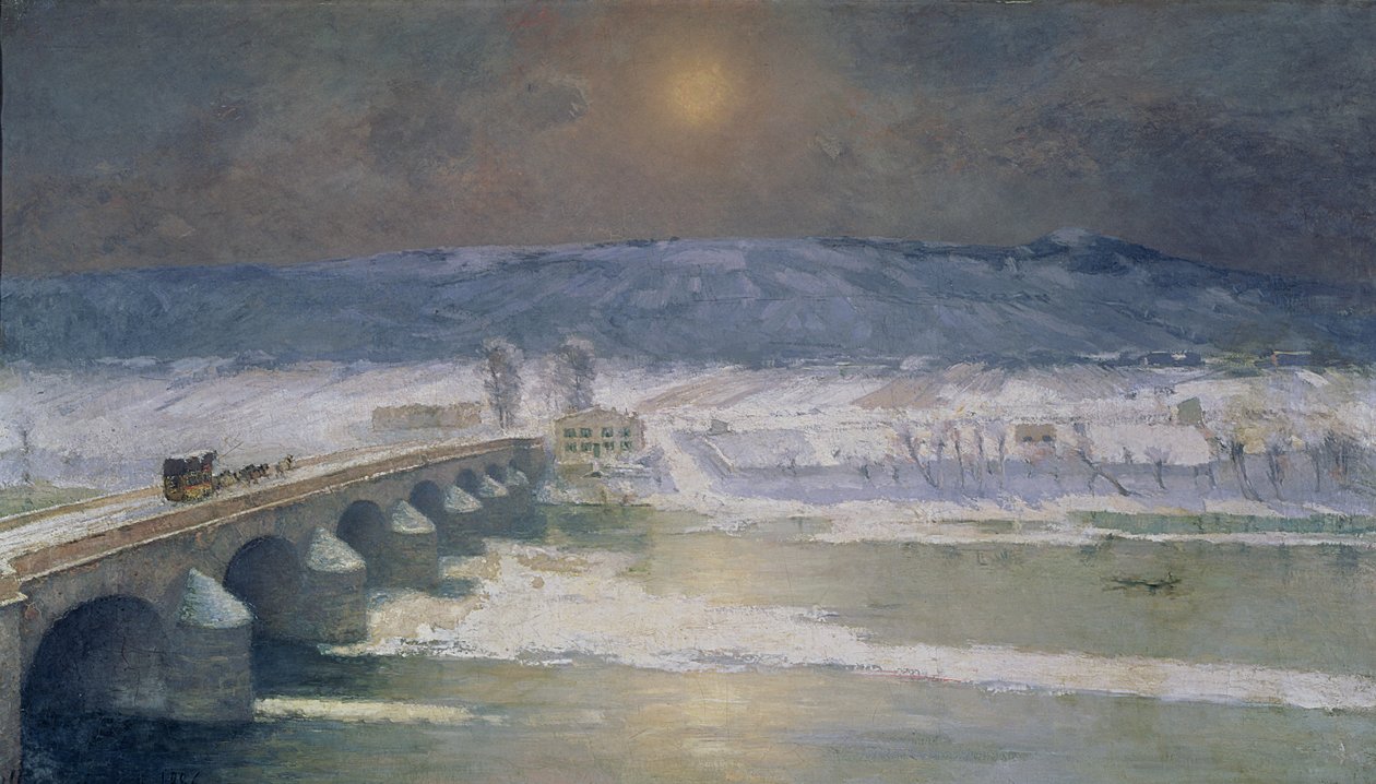 Śnieg w Owernii, 1886 r. autorstwa Albert Charles Lebourg