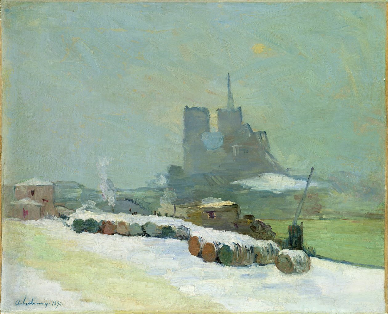 Widok na Notre Dame, 1894 autorstwa Albert Charles Lebourg