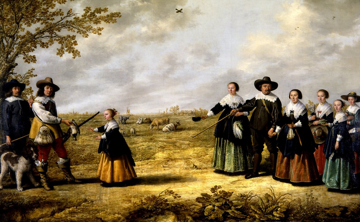 Portret rodziny w krajobrazie autorstwa Albert Cuyp