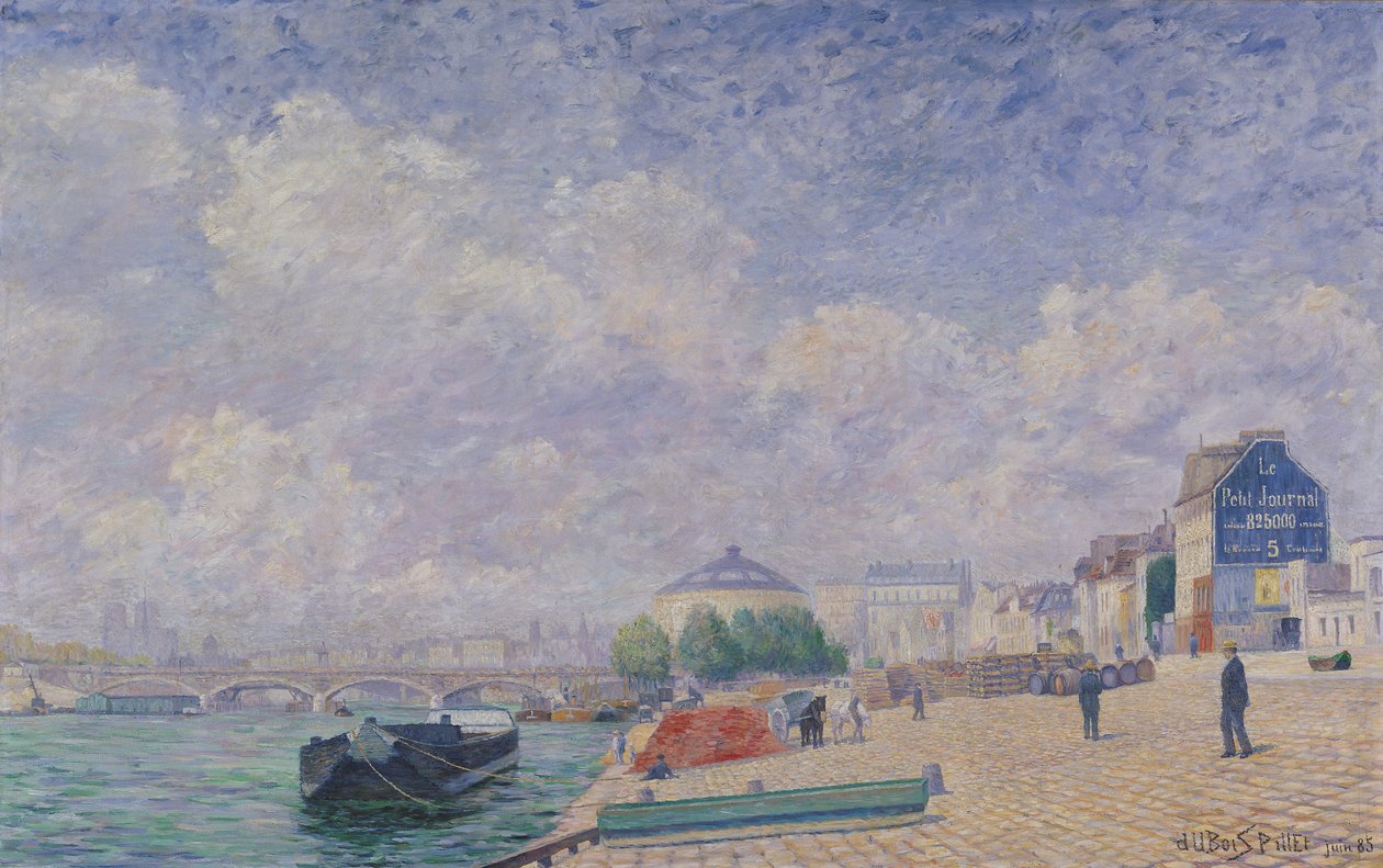Sekwana w Bercy, 1885 autorstwa Albert Dubois Pillet