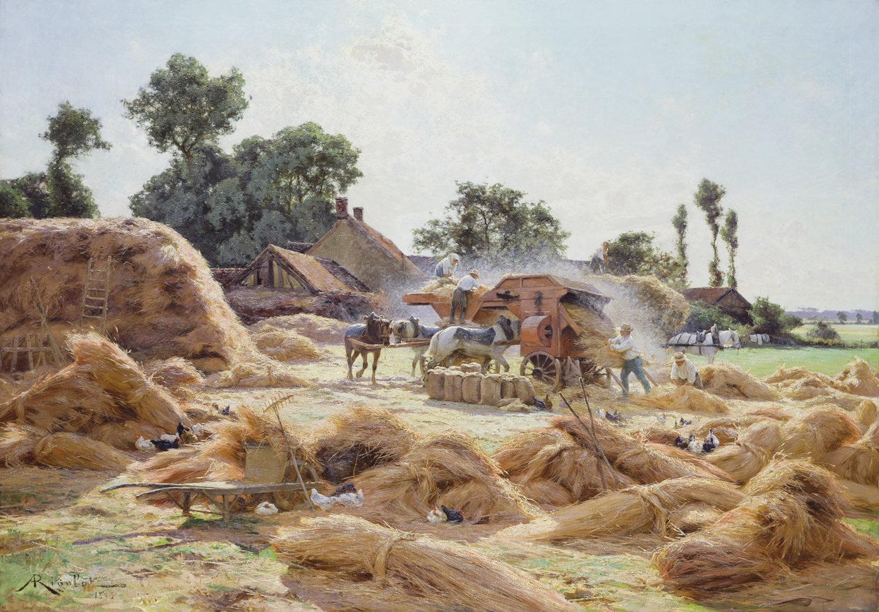 Młocarnia (Loiret) 1896 autorstwa Albert Rigolot