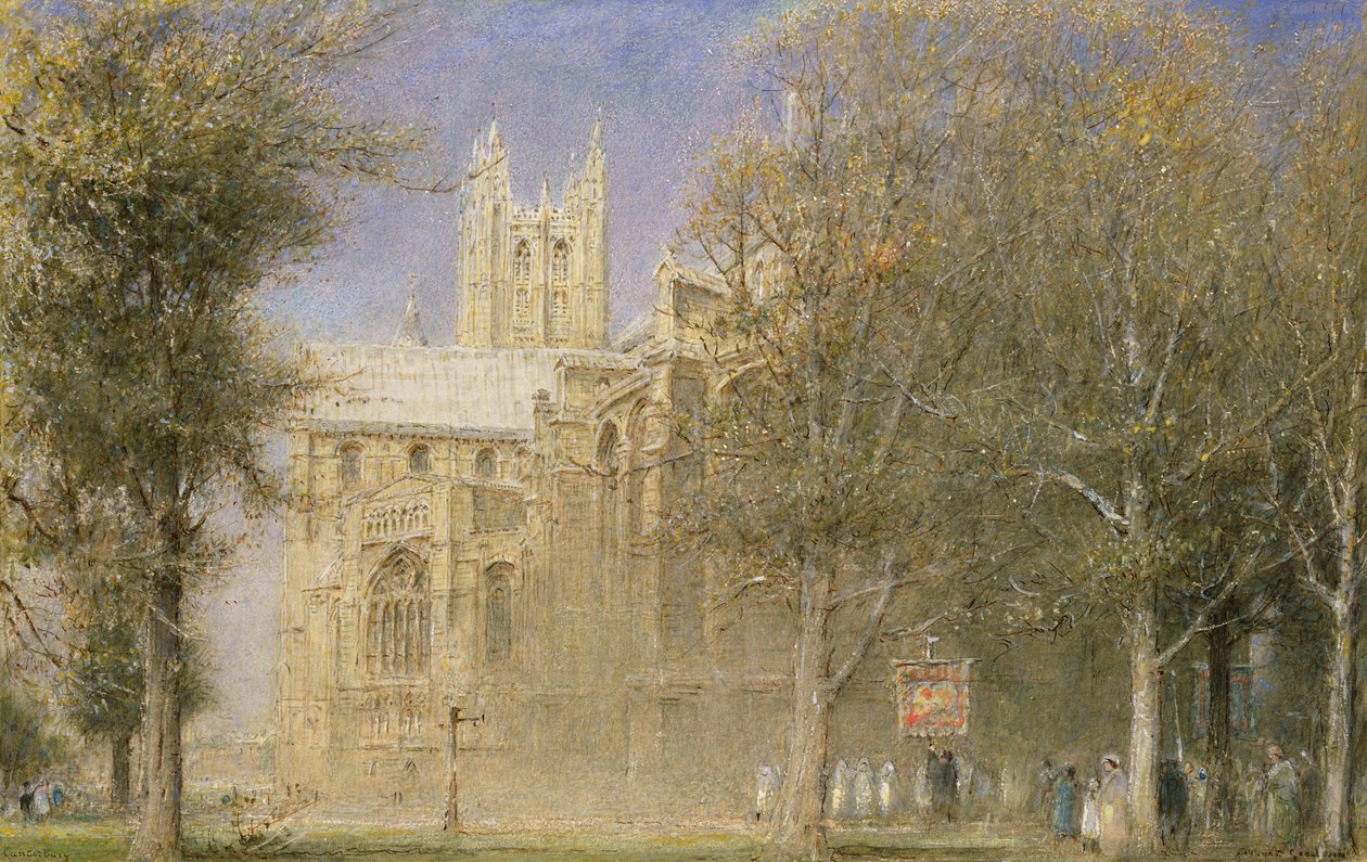 Katedra w Canterbury autorstwa Albert Goodwin