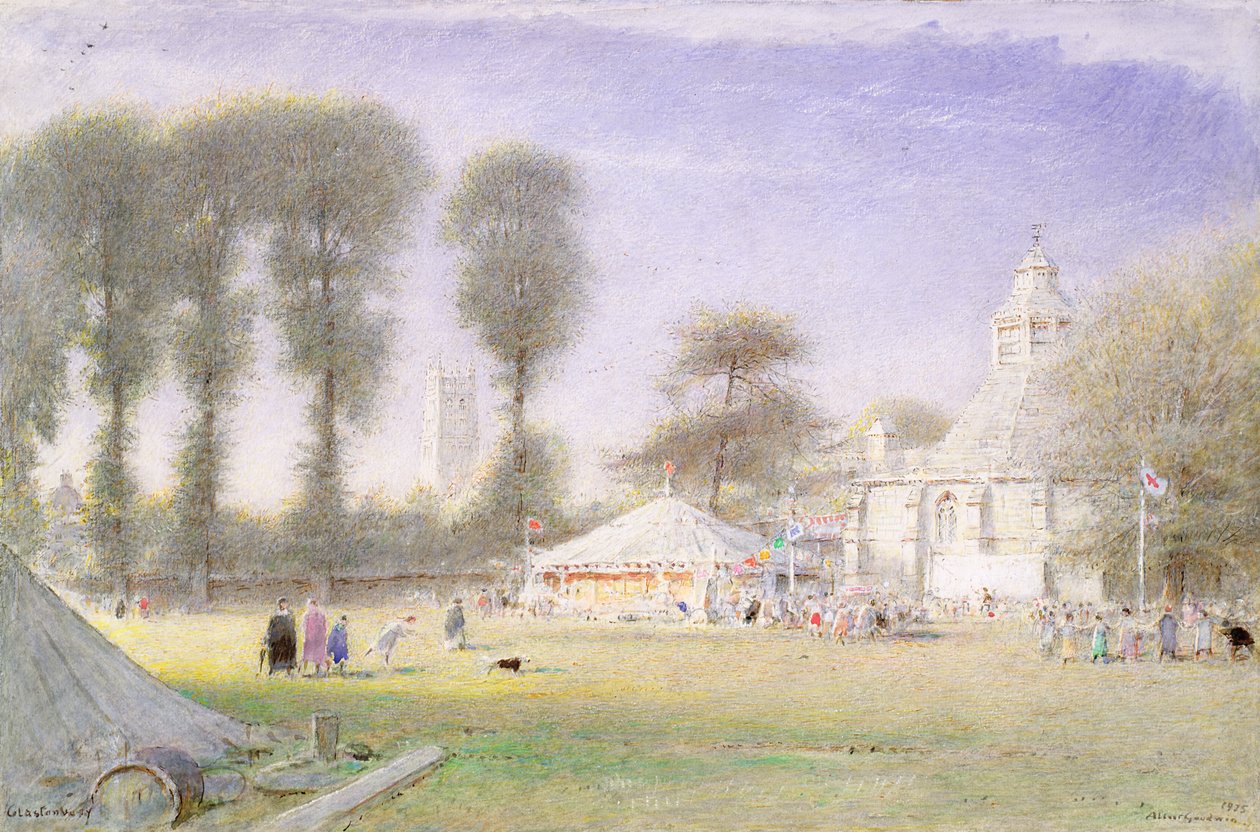 Targi Glastonbury, 1925 autorstwa Albert Goodwin