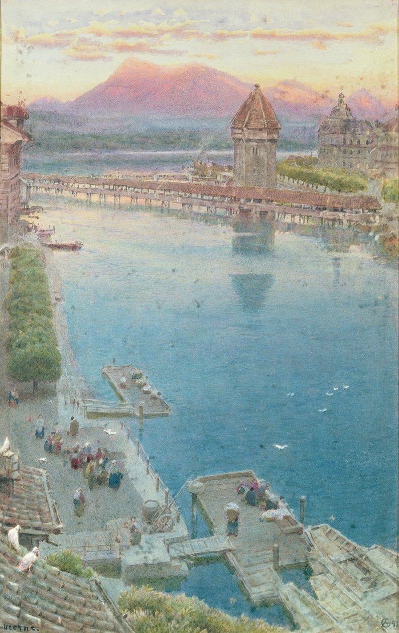 Lucerna autorstwa Albert Goodwin